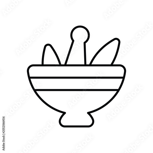 Herbal medicine natural icon