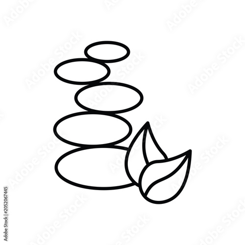 Balance stones relaxation icon