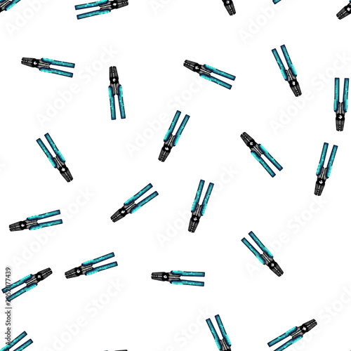 Canvas Print pattern work crimper tool cartoon