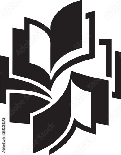 Open Book Education Minimal Vector Logo