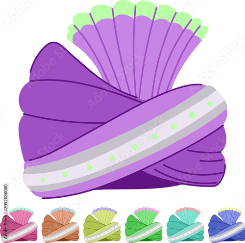 Принти на полотні chador oriental headdress cartoon