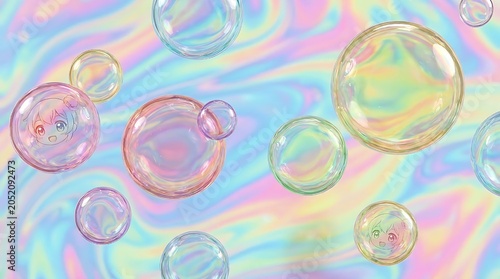 soap bubbles background