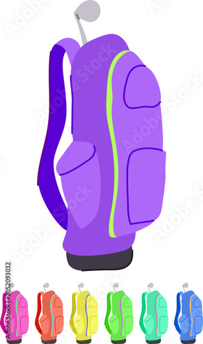 Valokuva gloves golf bag cartoon