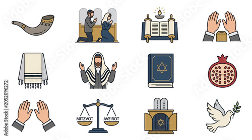 Fotografie Religious Symbols and Practices in Jewish Tradition