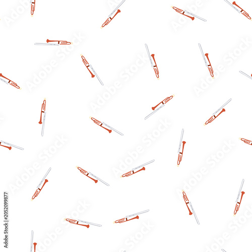 Tableau sur toile pattern musician trombone cartoon