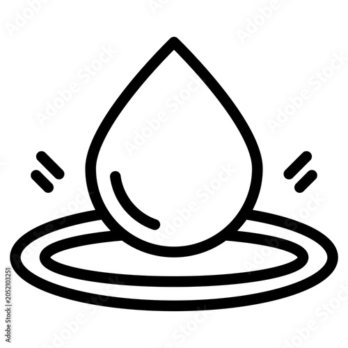 Bild auf Leinwand droplet air vector icon