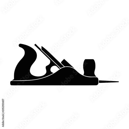 Vintage wooden molding plane with wedge silhouette