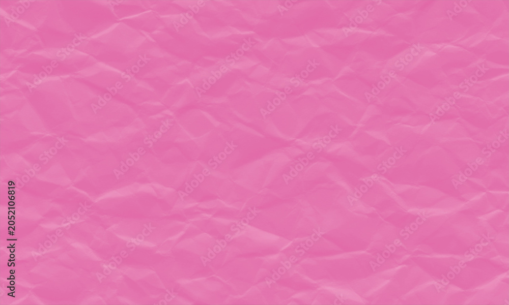 Fototapeta premium Vibrant pink crumpled paper texture for artistic backgrounds