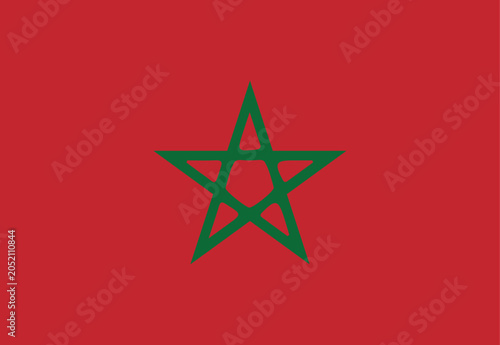 фотографія National flag of morocco