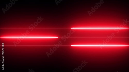 Abstract background featuring three horizontal glowing red neon light lines against a deep dark background a high resolution