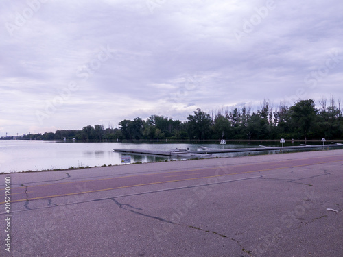 View of the rowing canal in Plovdiv