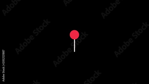 Dynamic pin marker icon motion graphic animation overlay