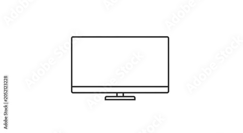 Foto Television Set Home Entertainment Device.