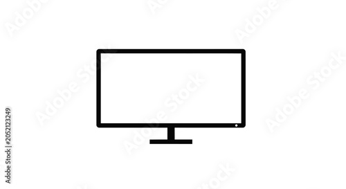 Tableau sur toile Television Set With Flat Screen Display.