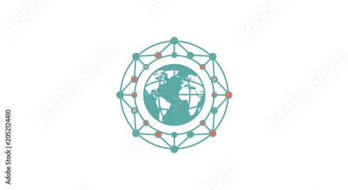 A Circular Logo With A Green Background In The Center Of The Logo There Is