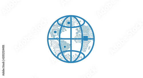 A Circular Logo With A Blue Background In The Center Of The Logo There Is Azure