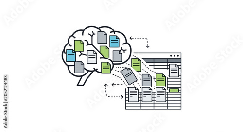 Foto A Diagram Of A Brain With Multiple Nodes Connected By Arrows The Nodes Are