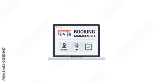 A Digital Illustration Of A Laptop Screen Displaying The Homepage Of A