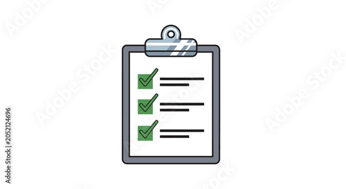 A Digital Illustration Of A Clipboard With A Checklist On It The Clipboard