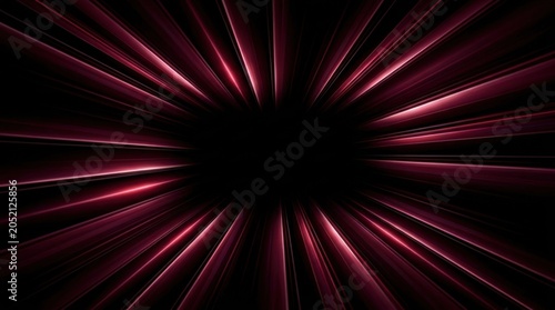 An abstract red and blue background with shiny laser rays, a bright star burst flash, and a glowing neon pink energy flare pattern for night disco illustration design
