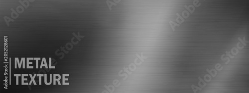 Quadro su tela Background shiny polished with gray gradient chrome for pattern metal steel
