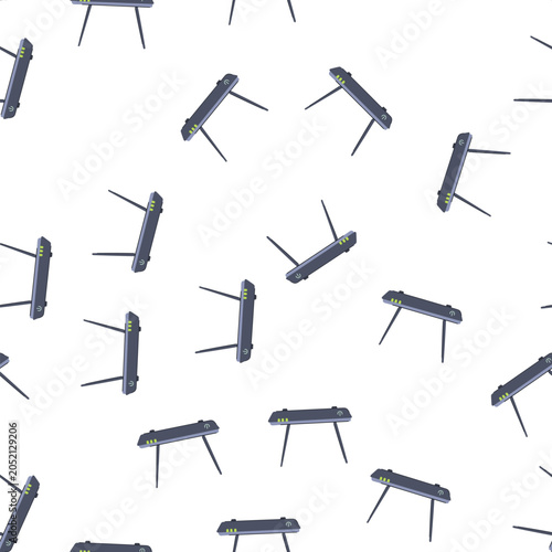 Bild auf Leinwand pattern a dsl modem cartoon