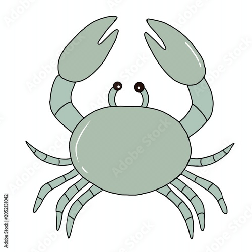 cartoon crab illustration 