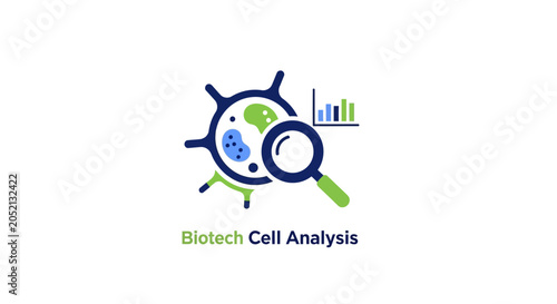 Foto Biotech Cell Analysis Medical Research Logo.
