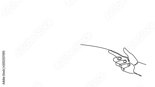 2026 and hand one line art animation, hand drawn continuous contour drawing motion. Holiday concept year of the horse, festive New year handwriting text, minimalist outline video. 4k self-drawing 