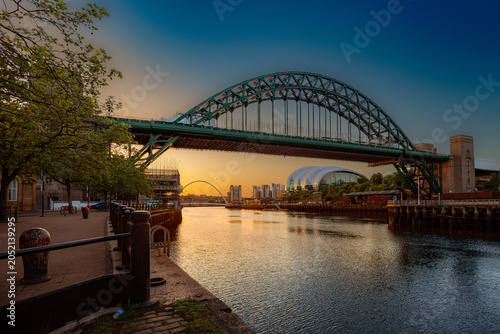 Newcastle Quayside Skyline, North East England, Great Britain, UK
