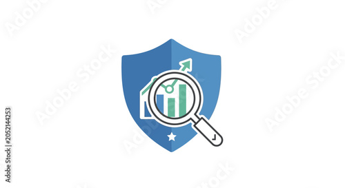 Photos Shield with magnifying glass icon.