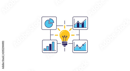 Photos An Illustration Of A Lightbulb With A Yellow Light Emanating From It The