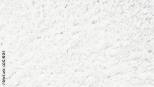 Quadro su tela soft white fleece texture of fluffy sherpa blanket background in macro high-key