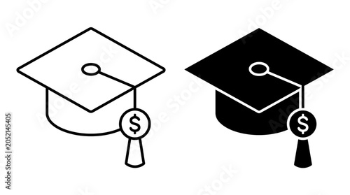 Foto Graduation Caps Symbolize Academic Success