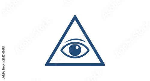 Canvas-taulu All seeing eye in triangle symbol 11.