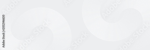 Foto Abstract white glowing geometric lines on gray background