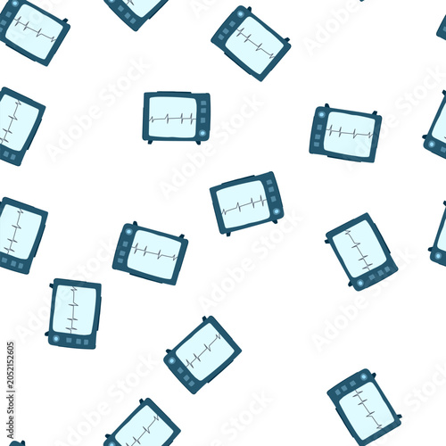 Foto pattern cardiac ekg monitor cartoon