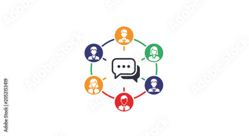 A Circular Diagram With Six Icons Arranged In A Circular Pattern Each Icon