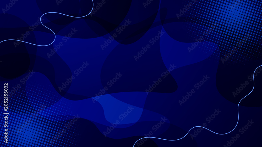 Fototapeta premium Abstract dark navy blue gradient wave background. Modern vector illustration