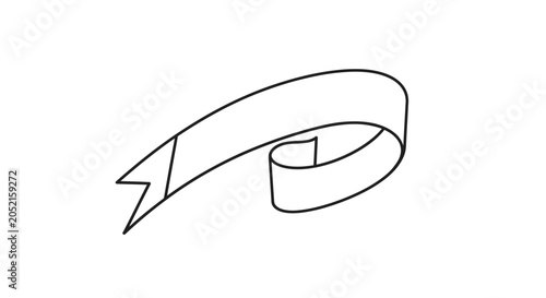 Photos Ribbon banner symbol icon graphic.