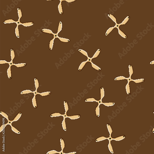 Canvas Print seamless pattern australia boomerang cartoon