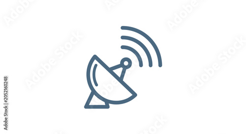 Bild auf Leinwand Satellite Dish Antenna Signal Technology.