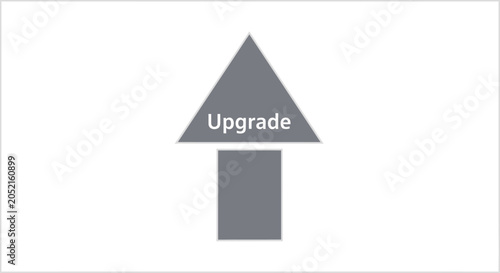 Photos Upgrade arrow pointing up symbol.