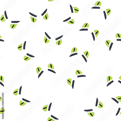 Canvastavla pattern disgusted eye emotions cartoon