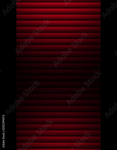Minimalist dark red horizontal stripe pattern background with elegant shadow border