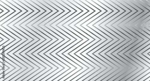 Fotografía abstract creative silver gradient zigzag line pattern art.