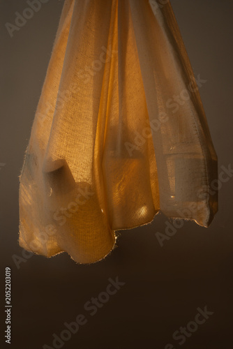 Various Glass Perfume Bottles Inside Reusable Muslin Drawstring Pouch