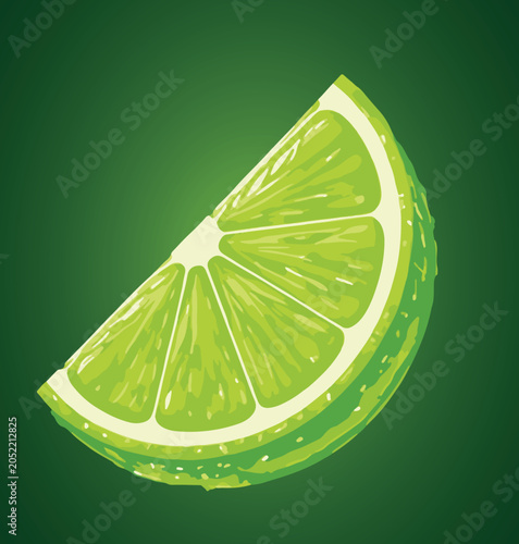 Tableau sur toile Lime & lemon with bubbles for packaging vector artwork