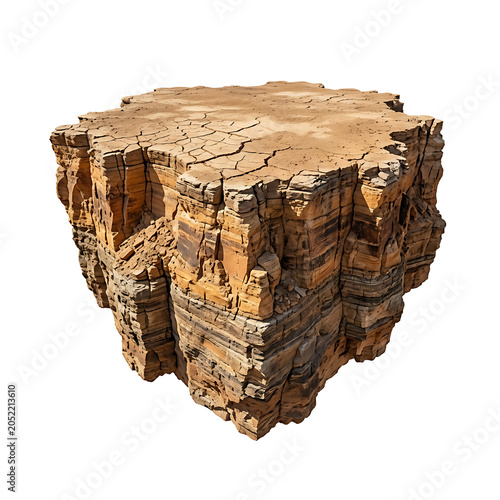 Floating Desert Rock Island Concept