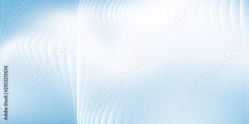 Bild auf Leinwand Simple blue background design with layers of textured white transparent material